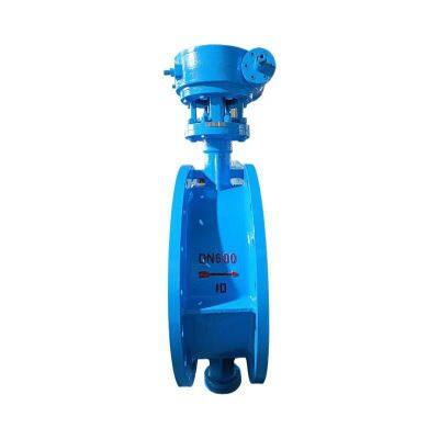 PN25 Gear Operated Butterfly Valve WCB Body Soft Seat Hard Seal Flange End Butterfly Valve