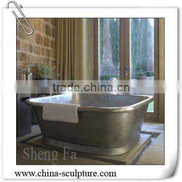 Hotel Decoration/hammered copper bathtub
