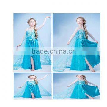 Instyles fashion Cheap wholesale cheap M60787A wholesale blue new girls frozen elsa dress outlet outlet