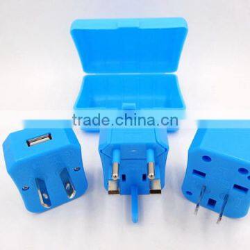 Portable Fashionable All in One World Universal Travel Adapter With Usb Port Swiss Thailand Philippines Travel Plug Adapter photo-5