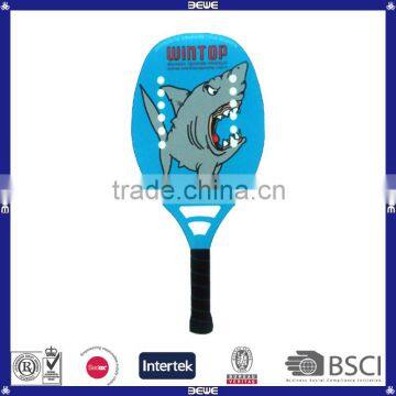 OEM design customized logo outdoor carbon beach tennis racket