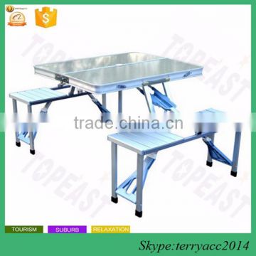 Chinese Aluminum Alloy Folding Moveable Picnic Portable Foldable Tables Chairs Furniture