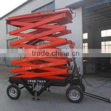 6m high quality hydraulic protable electric elevated scissor lift work platform