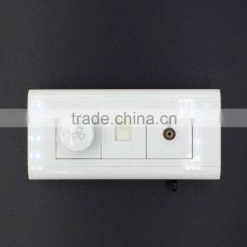 China manufacturer fan speed control + tv +tel socket