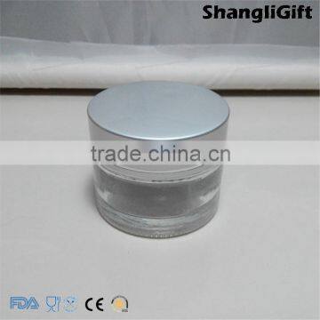 50ml Cosmetic Bottle Cylinder Bottle Silver Cap Thick Bottom