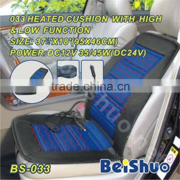 BS-033 auto heated seat cushion with high and low function car seat cover