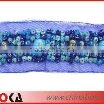 New design pretty stone mesh lace for garment