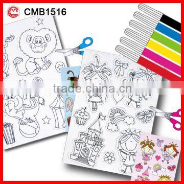 Hot Sale Coloring Custom Funny Educational Souvenir Kids Magnets for Fridge