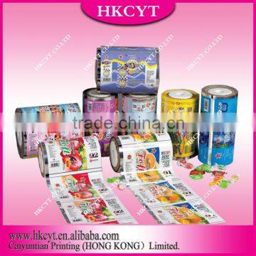 Custom packaging foil roll film