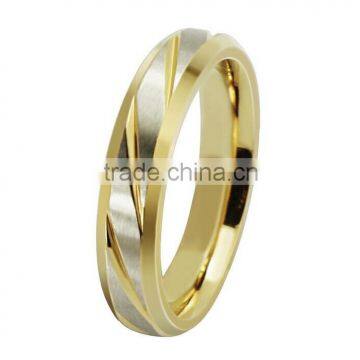 Gold color Stainless steel finger ring