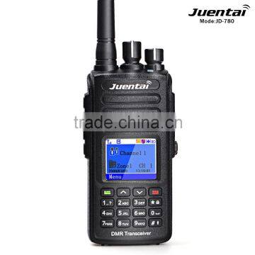 Juentai JD-780 VHF136-174MHz UHF 400-480MHz 5W 1000CH GPS Function IP67 Waterproof DMR Digital Two Way Radio