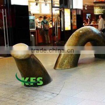 Bronze shopping mall abstract statue