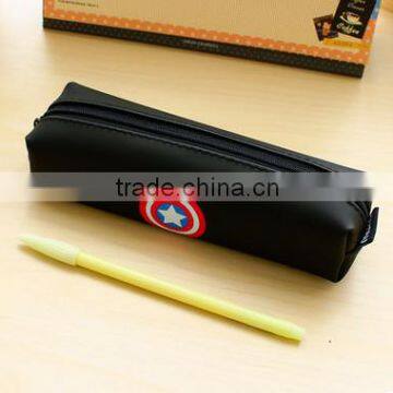 Osini Design DIY Silicon Rubber Products Silicon Pencil Case With Zipper Logo Printed Candy Color Silicon Pen Case for Kids photo-3