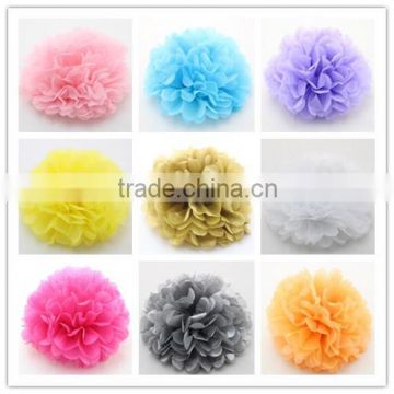 Decorative Flower Colorful Tissue Paper Pom Pom