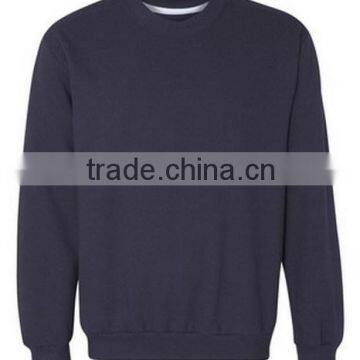 wholesale custom high quality polyester cotton crew neck men sweatshirt wholesale