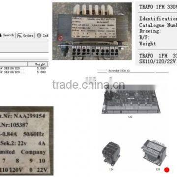 Elevator Spare Parts/299154 TRAFO 1PH 330VA RP220-415 SK110/120/22V