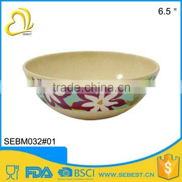 popular factory sale custom round bamboo salad plastic bowl