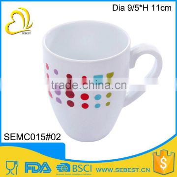 FDA standard simple style design custom melamine milk mug