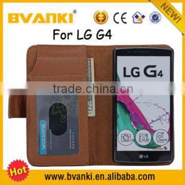 2015 Newest Hot Selling Wallet Cell Phone Case Pouch Leather Wallet Case For LG G4 Phone Case Custom photo-4