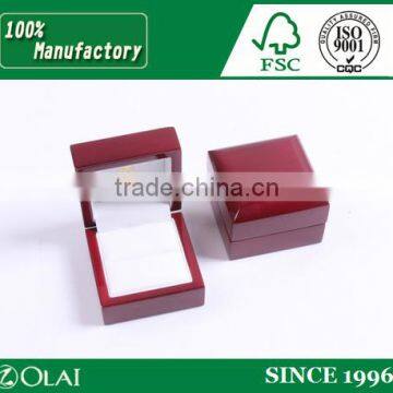 High Quality Luxury Wooden Ring Box, Custom Black Lacquer MDF Wooden Jewelry Box, China Jewelry Packaging Manufactory