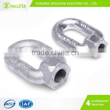 Zhuojiya Hardware Custom Galvanized Carbon Steel Drop Forged Lifting Din 582 Eye Nut