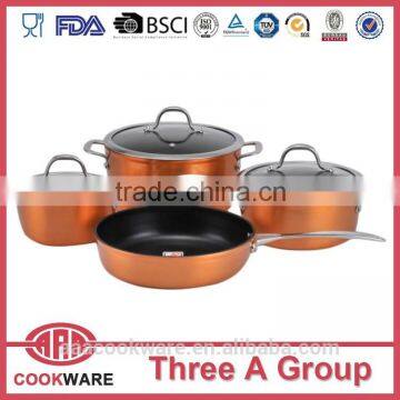 colorful casting aluminum like cookware with casting handle