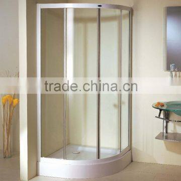Portable Corner Sector Fiberglass Shower Cabins Readly Made Tempered Laminated Glass Shower Enclosures Hotel Bathroom Equipment photo-6