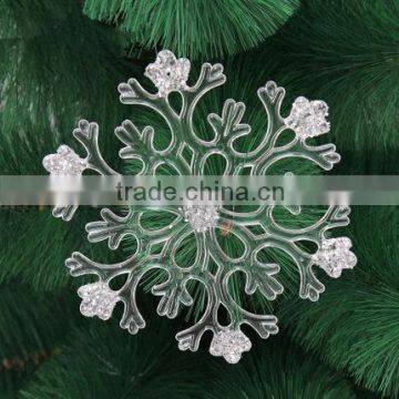 Clear Plastic Snowflake for Christmas decoration