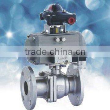 pneumatic actuator with flange ball valve