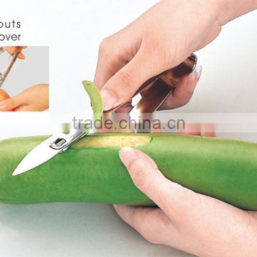 S/S 17*6.6 Kitchen tools stainless steel double peeler/fruit&vegetable peeler