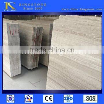 Manfacturer top quality chinese white wooden marble for high grade project use for Floor and Wall