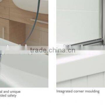 Single Panel Standard Bath Screen With Towel Rail photo-6