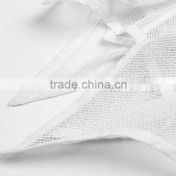 PQ-149 PUNK Women's White Shortl Crochet Bat Irregular Mesh Skirt photo-5