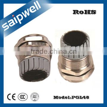 SAIPWELL PGL48 Newest UL PGL Type Waterproof Metal Cable Gland Made of Brass Plating Nickel                        
                                                Quality Choice