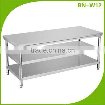 Commercial Stainless Steel 3 Layers Work Table/Prep Work Table Bench BN-W12