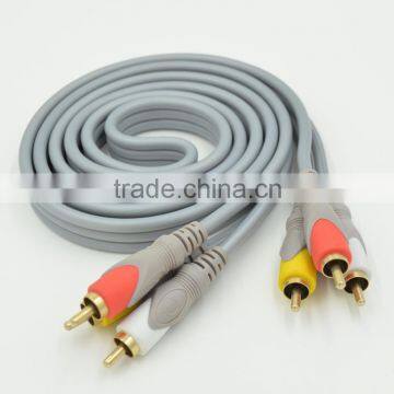 Xinya 2016 best selling factory customized 3RCA-3RCA Male to Male A/V cable