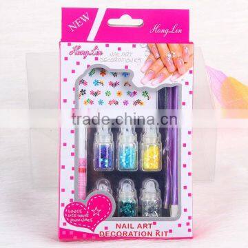 2014 DIY Nail Art Kits new designs fashhion nail art sticker nail accessories stamping nail art kit