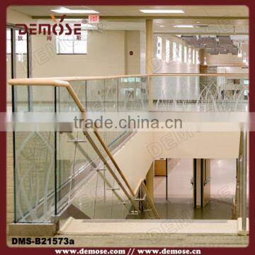 Glass Panel Balcony Terrace Railing Designs for Front Porch