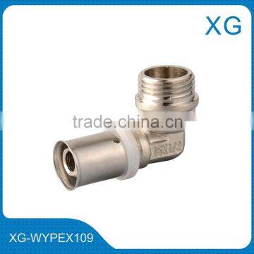 Brass Compression Pipe Fittings Male Female Elbow for PEX/PE/Gas Pipes