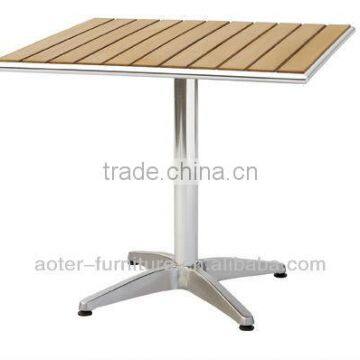 Garden outdoor solid wood square dining table