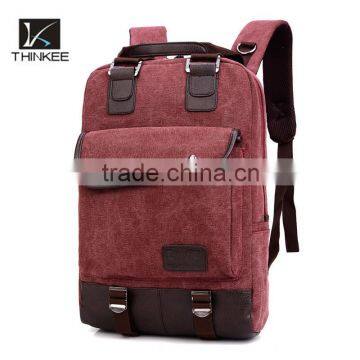 china  shop online schoolbag canvas backpack