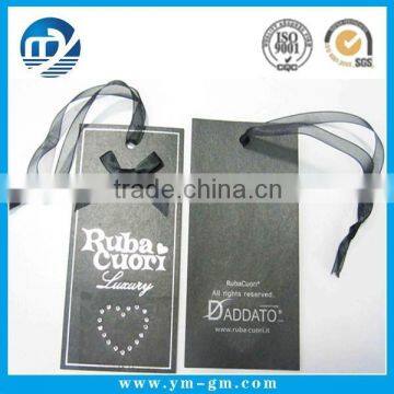 Clothing hangtag alibaba China, jacron paper hangtag