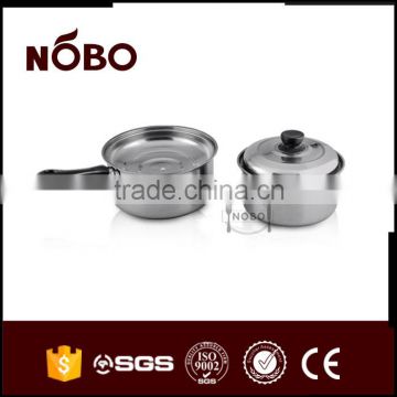 single handle steel lid Stainless Steel milk boiling pot