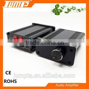 High quality aluminum enclosure 20W desktop stereo power amplifier