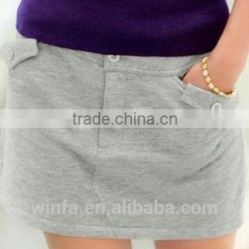 latest design custom ladies dry fit grey skirt