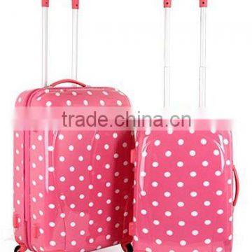 2PCS Printed Luggage+ABS PC