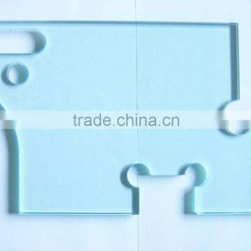 Tempered Glass with lock , bolt and hinge notch