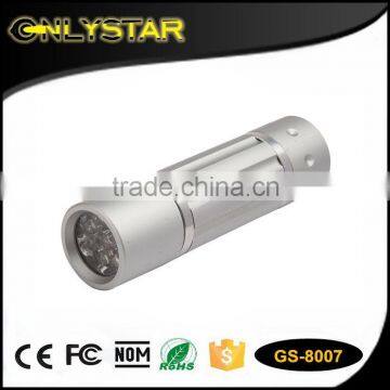 Onlystar GS-8007 Bright 9 Led Aluminum Best Small Flashlight