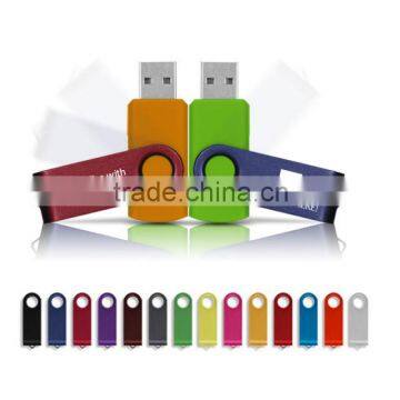 Best selle usb drive Business gift Swivel usb memory Plastic usb memory sticks