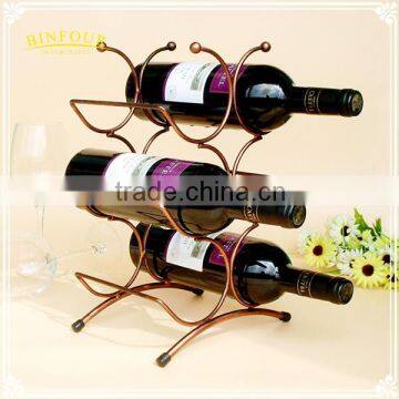 Ornaments Style Home Decoration Six Bottles of Wine Iron Mount Rack photo-4